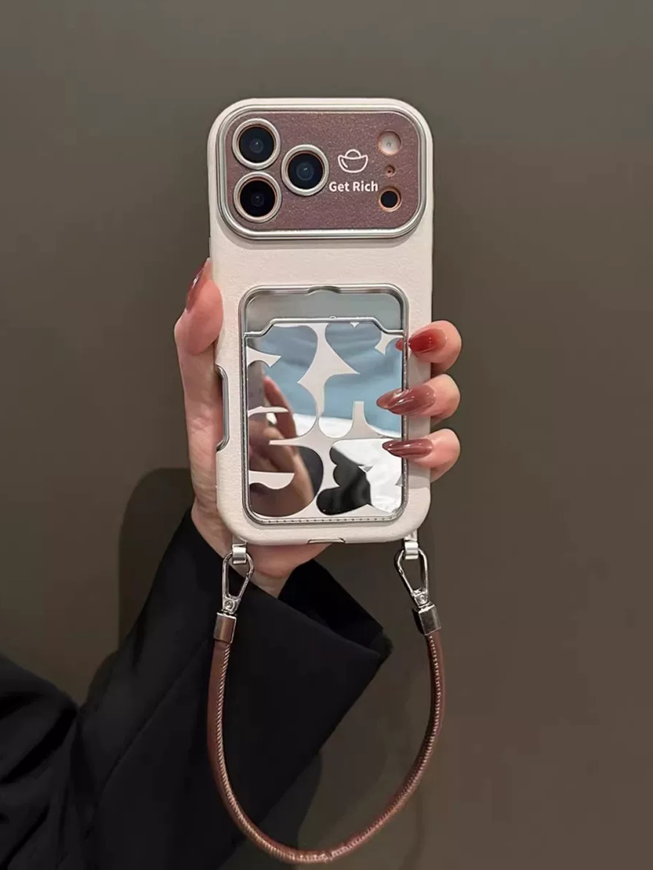 Capa de Celular de Couro Luxuo - Leather Card Wallet avaliação e preço